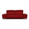 Modell 1510 Zwei-Sitzer Sofa aus Rotem Leder von Himolla 11