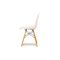 Weißer DSR Beistellstuhl aus Kunststoff & Holz von Eames für Vitra 10