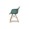 Turquoise Plastic & Wood DAW Armchair by Eames for Vitra 10