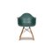 Turquoise Plastic & Wood DAW Armchair by Eames for Vitra 7