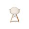 Weißer DAW Armlehnstuhl aus Kunststoff & Holz von Eames für Vitra 8