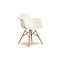 White Plastic & Wood DAW Armchair by Eames for Vitra, Image 1