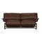 Causeuse Veranda en Cuir Marron par Vico Magistretti pour Cassina 1