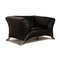 Black Leather 322 Armchair by Rolf Benz 1