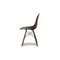 Grauer DSR Beistellstuhl aus Kunststoff & Holz von Eames für Vitra 11