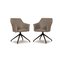 Mara Stühle aus Grauem Leder von Leolux, 2er Set 1