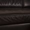 Dark Brown Leather Loft Corner Sofa & Stool by Ewald Schillig, Set of 2 4