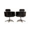 Black Leather 21-6091 Conference Armchairs from Stoll Giroflex, Set of 2 1