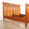 Art Nouveau Beech & Oak Beds, Set of 2 11
