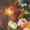 Nature Morte avec Fleurs en Pot et Nid avec Oeufs, 19ème Siècle, Huile sur Toile, Encadrée 4