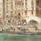 E. Zeno, Glimpse of Riva degli Schiavoni, 20th Century, Oil on Canvas, Image 5