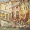 E. Zeno, Il Ponte del Rialto, 20th Century, Oil on Canvas, Framed, Image 5
