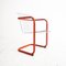 Vintage Red Metal & Clear Armchair, 1980s, Image 2