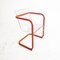 Vintage Red Metal & Clear Armchair, 1980s, Image 1