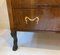 Walnut Biedermeier Chest of Drawers with Ebonized Wood and Brass Handles, 1820s, Image 6