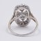 18k Antique White Gold Diamond Ring, Image 4