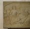 Hand Carved Relief Depicting Drunk Friends, 18th Century, Stripped Oak 2