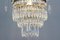 French Empire Crystal Glass and Brass Chandelier, 1930s 6