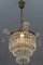 French Empire Crystal Glass and Brass Chandelier, 1930s 4