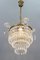 French Empire Crystal Glass and Brass Chandelier, 1930s, Image 17