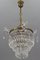 French Empire Crystal Glass and Brass Chandelier, 1930s 20
