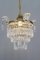 French Empire Crystal Glass and Brass Chandelier, 1930s 5