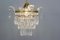 Französischer Empire Kronleuchter aus Kristallglas & Messing, 1930er 18