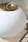 Vintage White Swirl Oval Ceiling Lamp from Murano Vetri, Image 4
