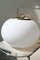 Vintage White Swirl Oval Ceiling Lamp from Murano Vetri, Image 6