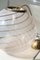 Vintage Swirl Deckenlampe in Gold & Weiß von Murano Filigrana 6