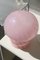 Vintage Murano Pink Swirl Mushroom Tischlampe 2