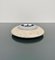 Travertine and Steel Round Ashtray by Marble Art, Italy, 1970s 3