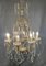 Lámpara de araña francesa de latón y cristal, Imagen 5