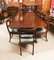 20th Century Dining Table by William Tillman & 18 Dining Chairs, Set of 19 2