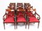 Tavolo da pranzo vintage di William Tillman con 16 sedie, set di 17, Immagine 13