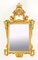 Espejo decorativo monumental italiano rococó vintage de madera dorada, Imagen 7