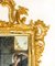 Espejo decorativo monumental italiano rococó vintage de madera dorada, Imagen 5