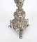 19th Century Baroque Silver Plated Ecclesiastical Candlesticks, Set of 2 12