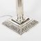 Antique Victorian Silver Plated Doric Column Table Lamp 7