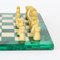 20th Century Malachite & Carrara Marble Chess Board 7