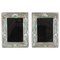20th Century Sterling Silver & Enamel Photo Frames, Set of 2 1