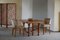 Sedia da pranzo moderna in legno di quercia massiccio e velluto di Otto Schulz, Immagine 2