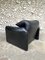 Black Leather Maralunga Armchair by Vico Magistretti for Cassina, Image 13