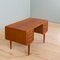 Teak Freestanding Desk with Back Cabinet by J. Svenstrup for AP Mobler, Denmark, 1960s 5