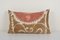 Mid-20th Century Brown Lumbar Suzani Cushion Cover, Image 1