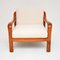 Danish Vintage Cherry Wood Armchair, 1960s 2