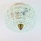 Mid-Century Textured Glass Wall or Ceiling Lamp from Limburg, Germany, 1960s 3
