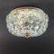 Mid-Century Textured Glass Wall or Ceiling Lamp from Limburg, Germany, 1960s, Image 2