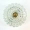 Mid-Century Textured Glass Wall or Ceiling Lamp from Limburg, Germany, 1960s 4