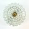 Mid-Century Textured Glass Wall or Ceiling Lamp from Limburg, Germany, 1960s, Image 4